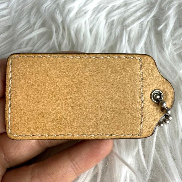 3" COACH Fob Bag Charm Hang tag Hangtag - Picture 2 of 2